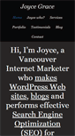 Mobile Screenshot of joycegrace.ca